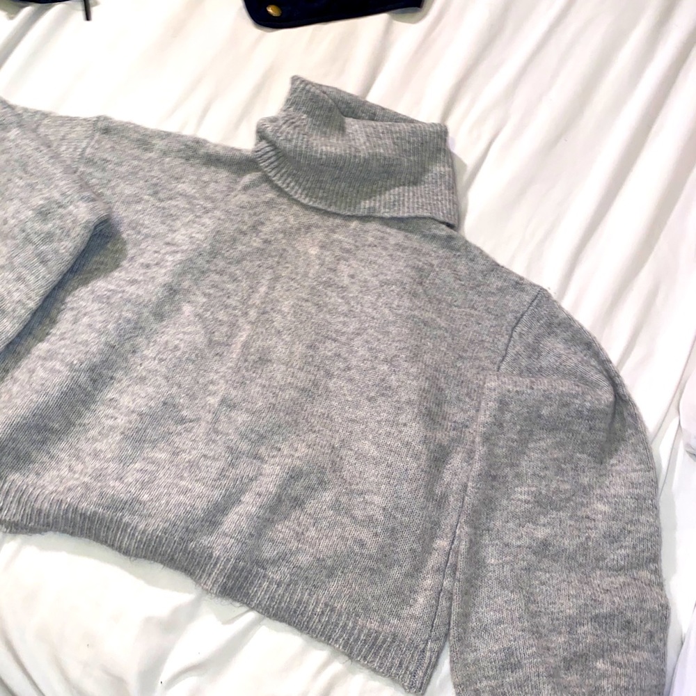 Open back turtle neck top